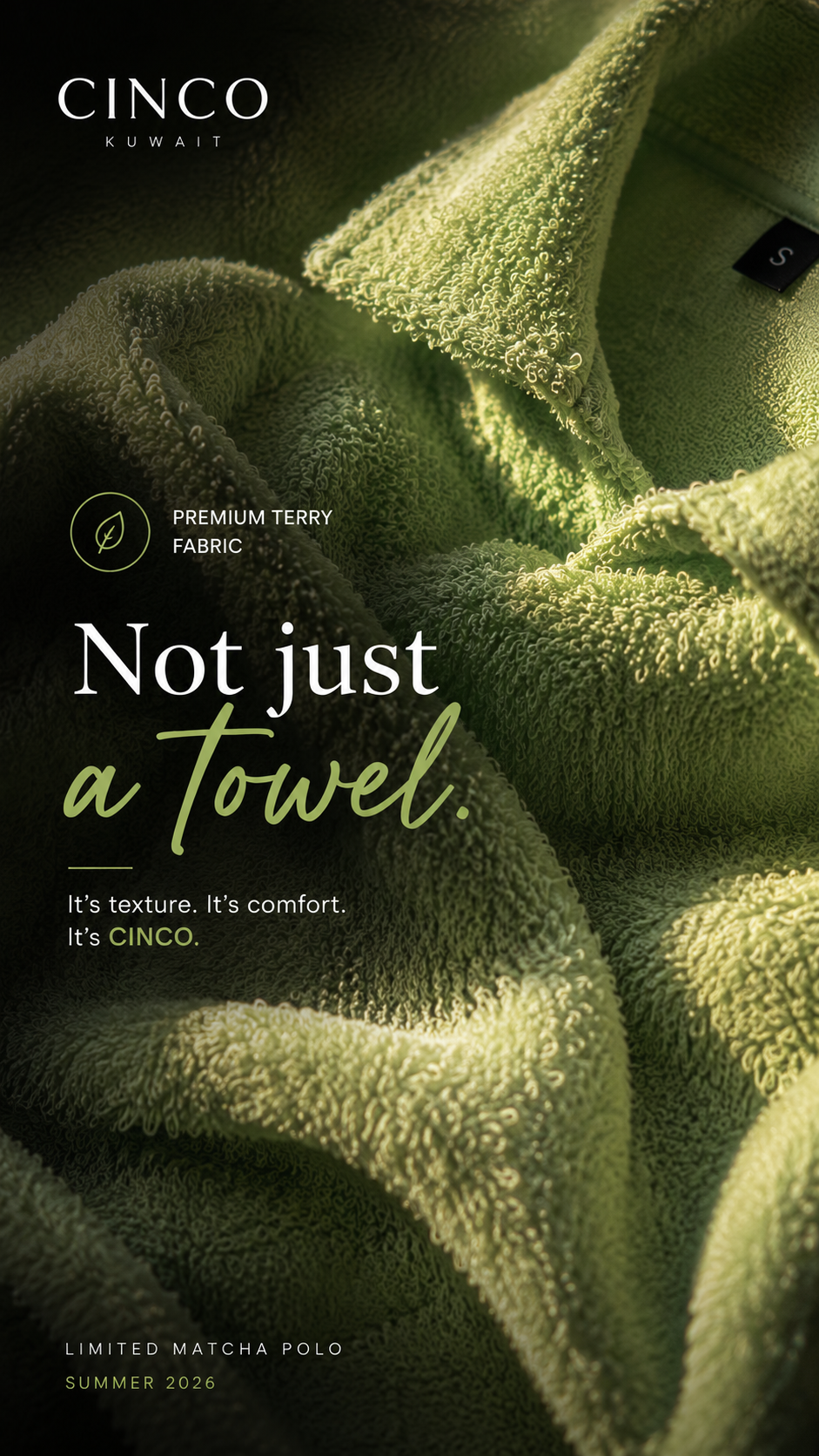 CINCO Terry Polo (Limited Edition) – ماتشا