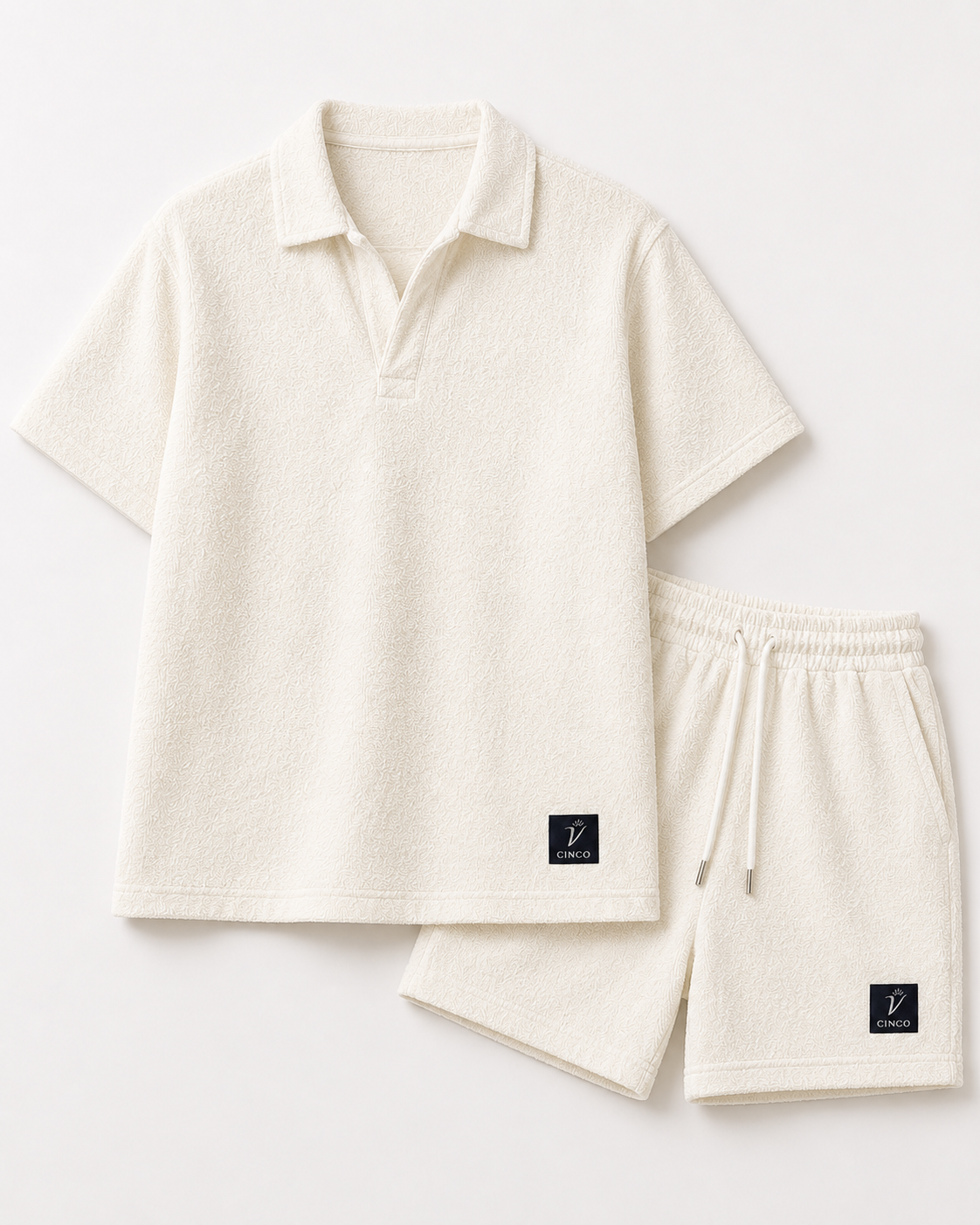 CINCO Terry Polo Set - اوف وايت