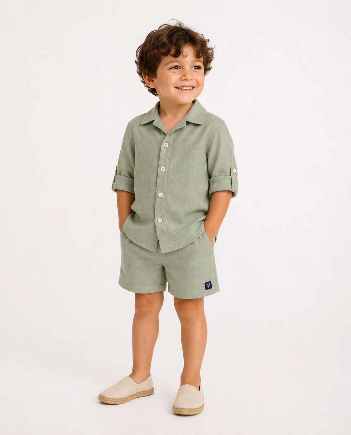 CINCO SAGE LINEN SET – KIDS