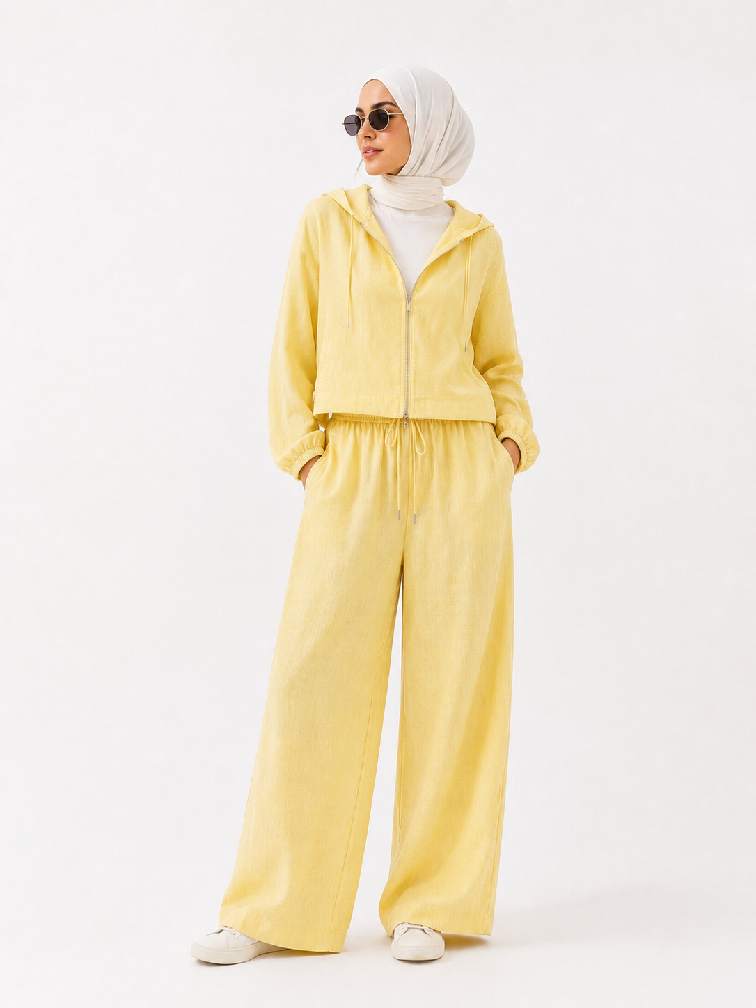 CINCO LEMON LINEN PANTS SET “W”