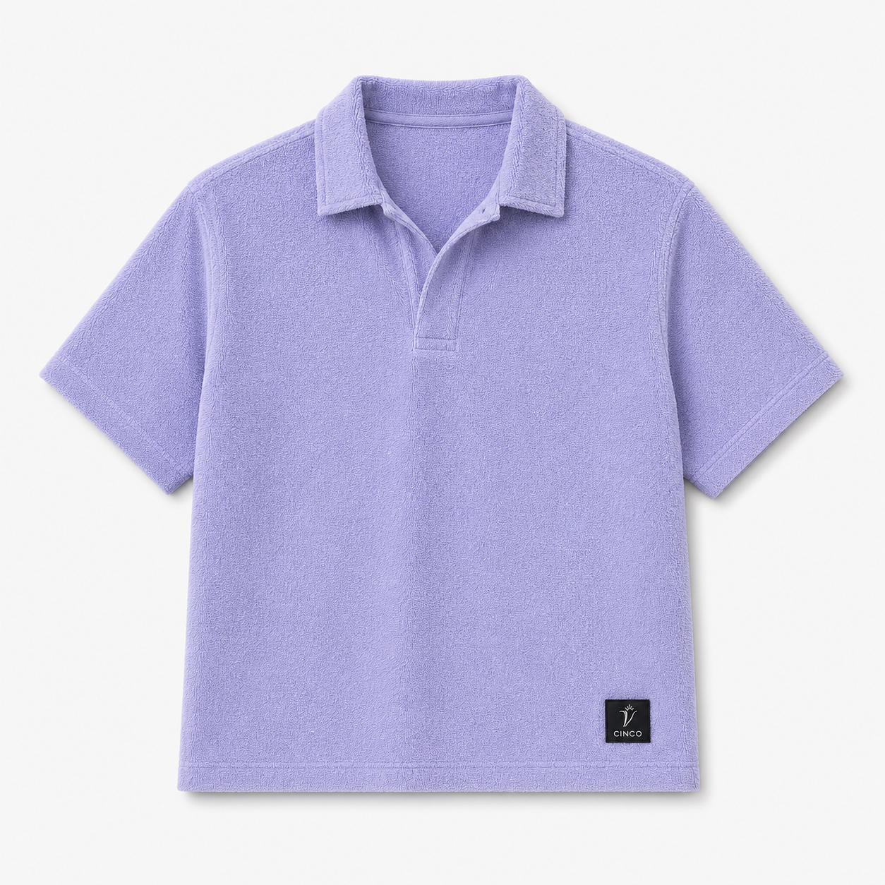 CINCO LAVENDER POLO TERRY SHERT