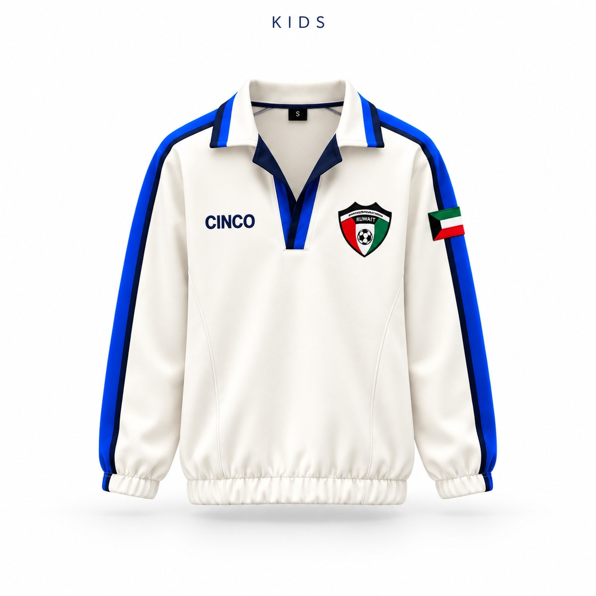 CINCO KIDS KUWAIT RETRO POLO – OFF-WHITE