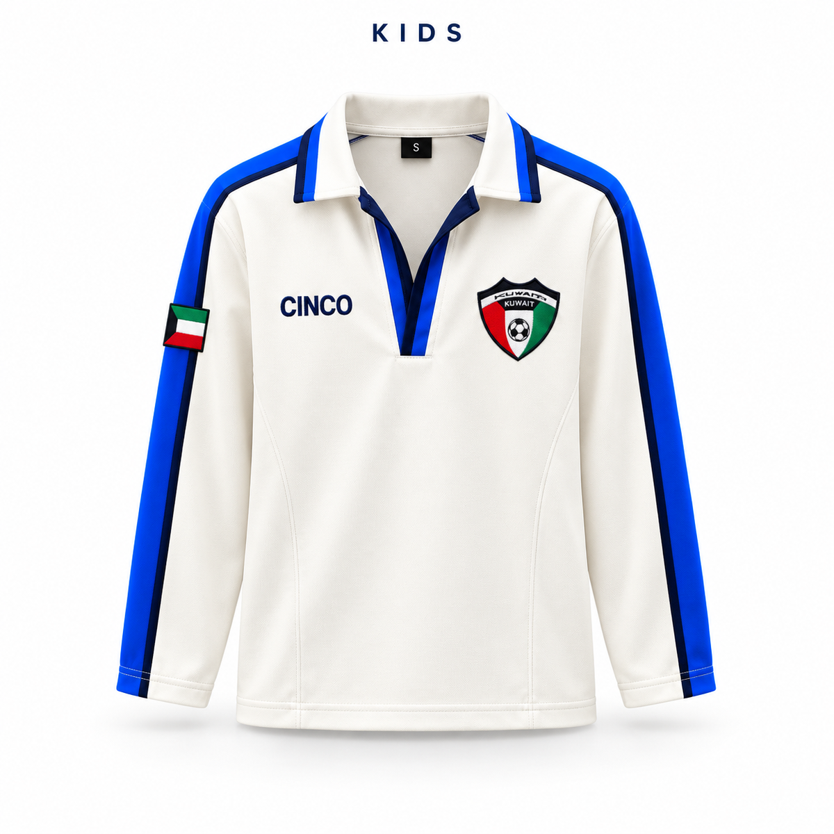 CINCO KIDS KUWAIT HERITAGE POLO – OFF-WHITE