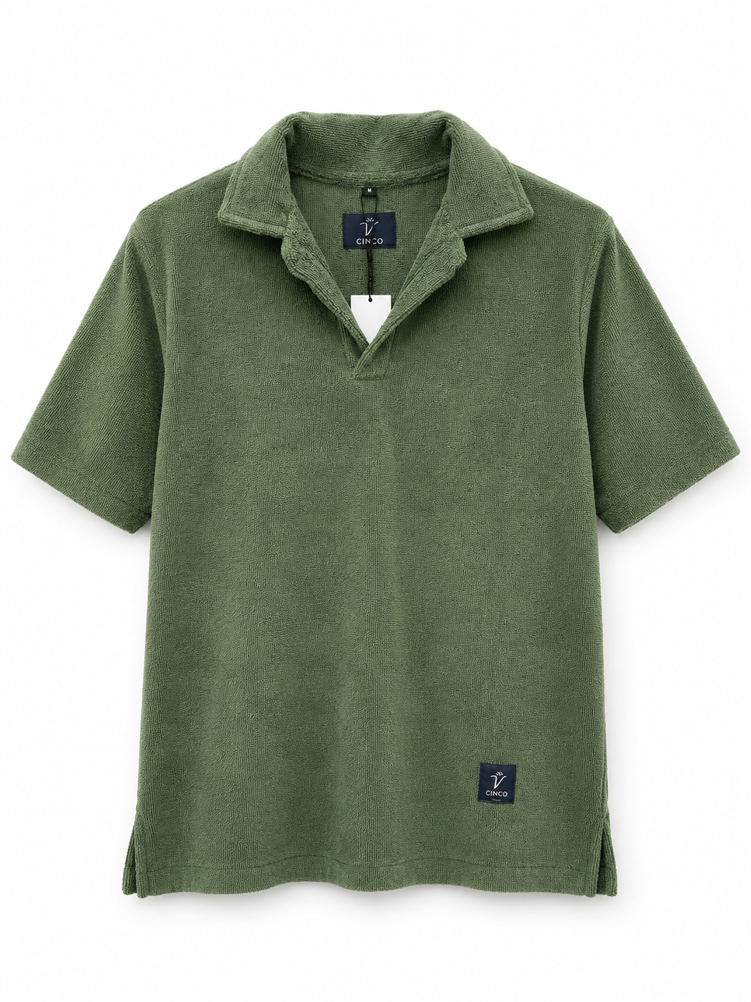 CINCO Terry Polo SHIRT– Sage Olive