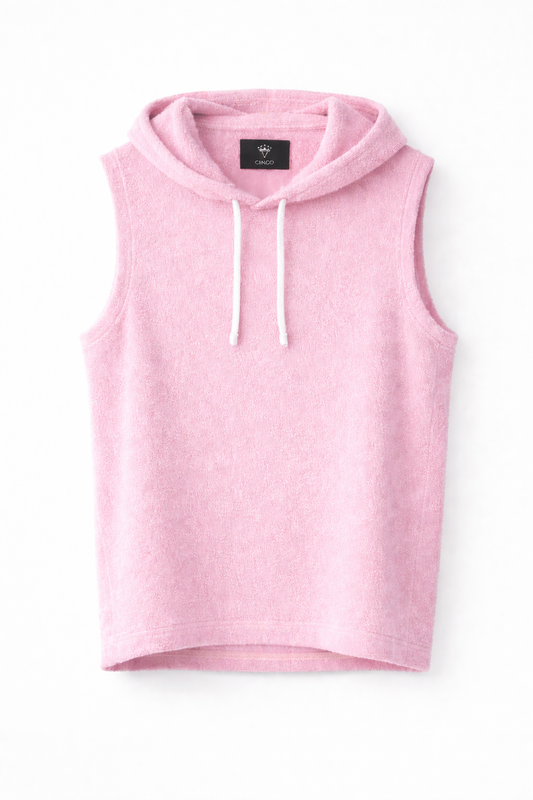 Terry Sleeveless Hoodie – وردي