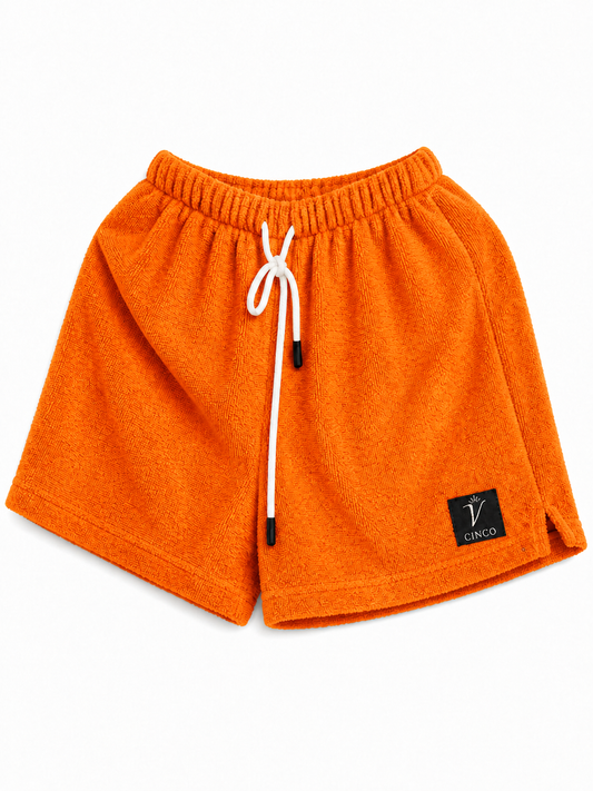 CINCO Signature Terry Shorts – برتقالي