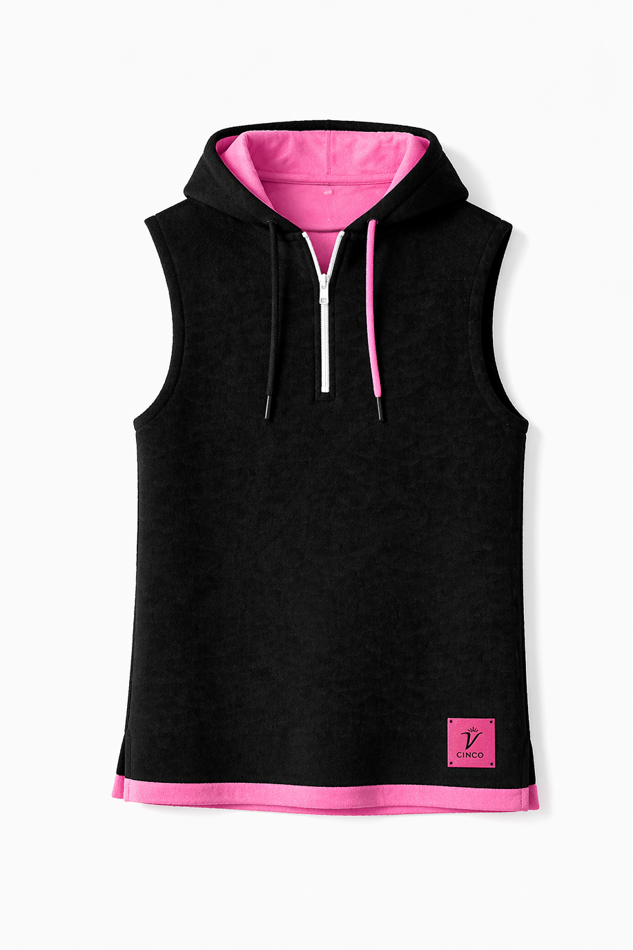 CINCO Riviera Hoodie اسود-وردي