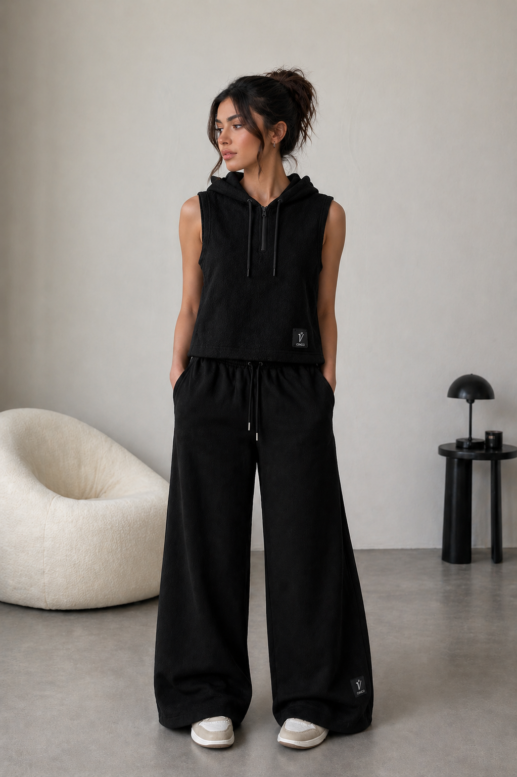 CINCO Wide Pant – أسود