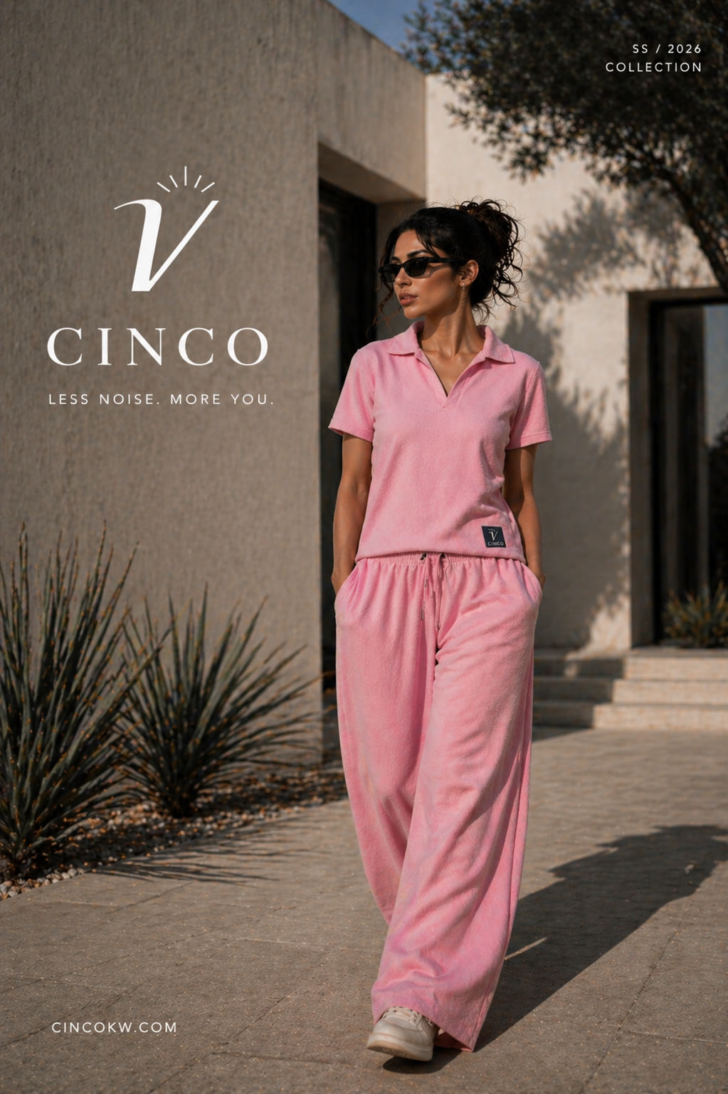 CINCO Wide Pant – Pink