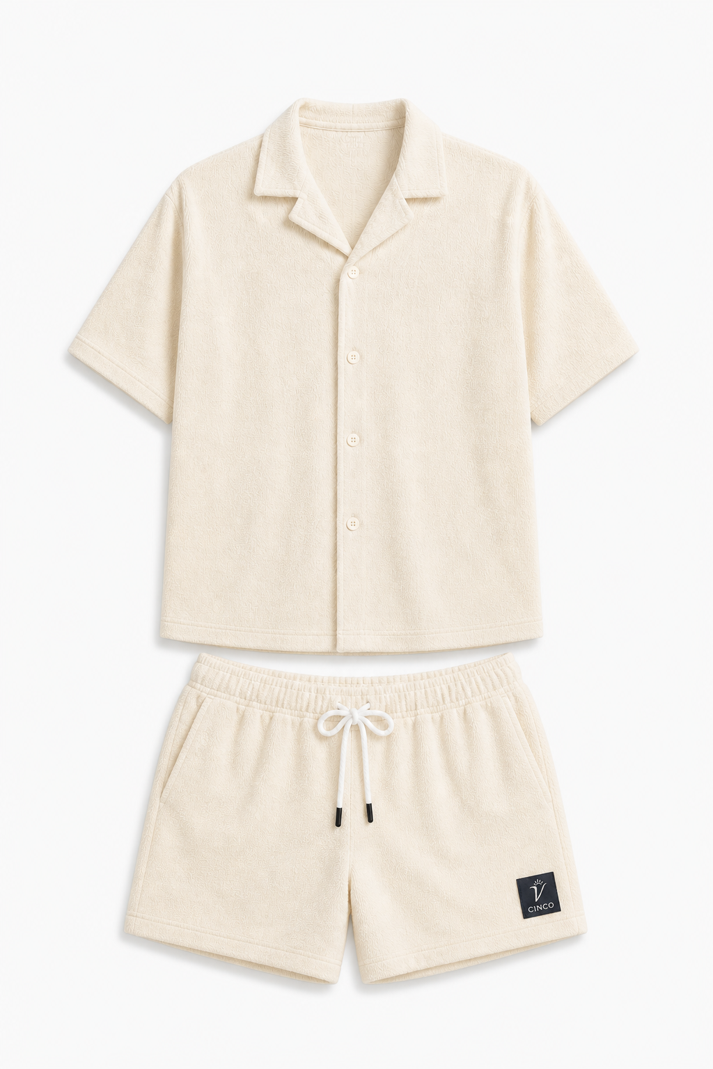 CAMISA SHORT SET - اوف وايت