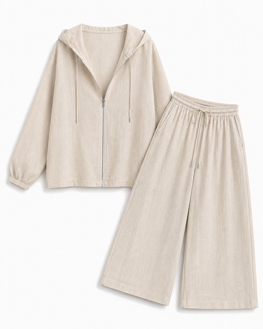 CINCO SAND LINEN PANTS SET “W”