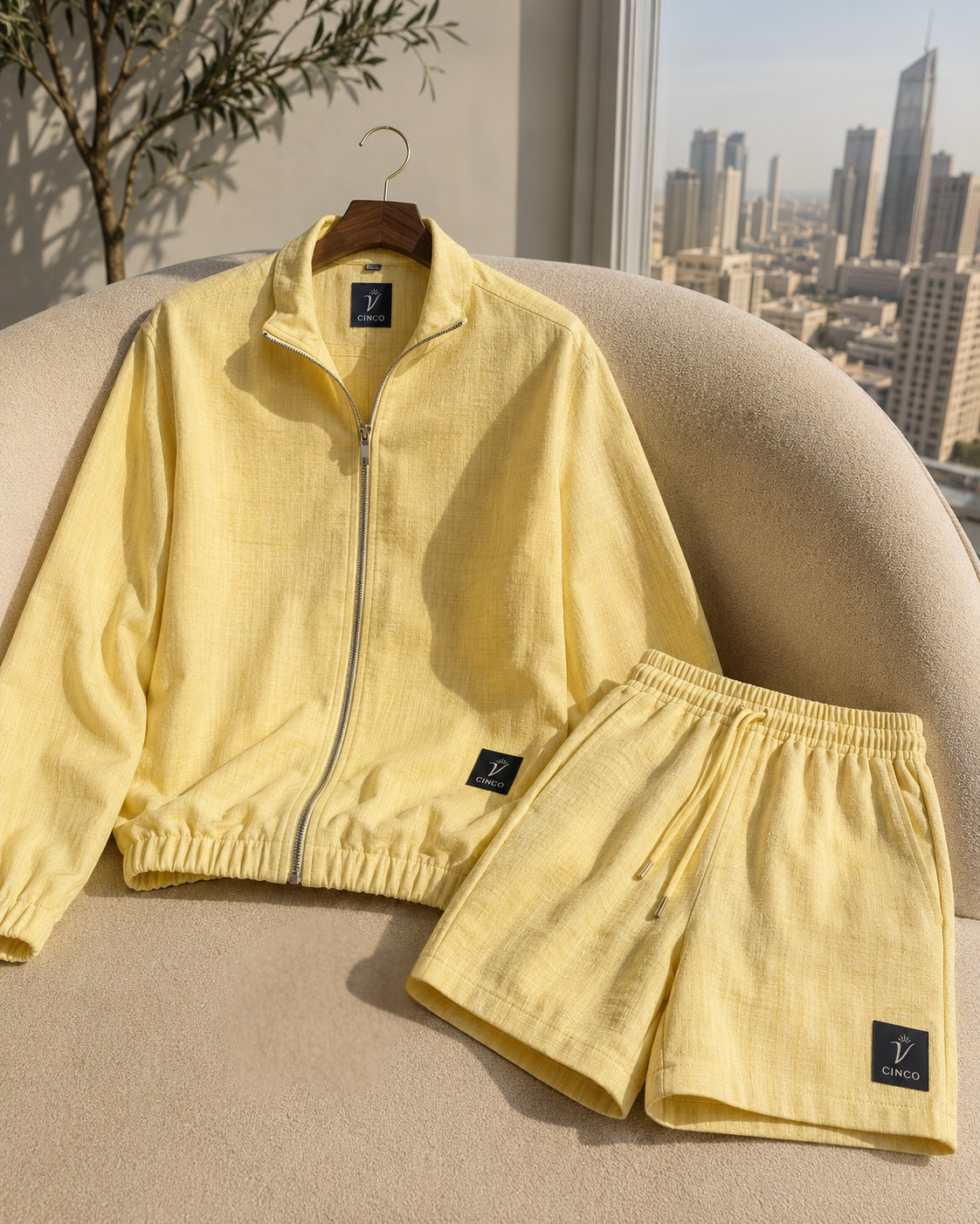 CINCO LEMON LINEN SET 🍋 “women”