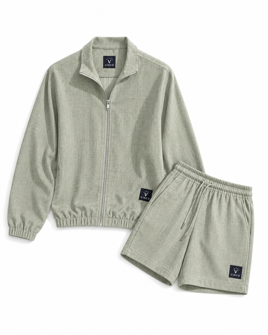 CINCO SAGE LINEN SET 🌿 “women”