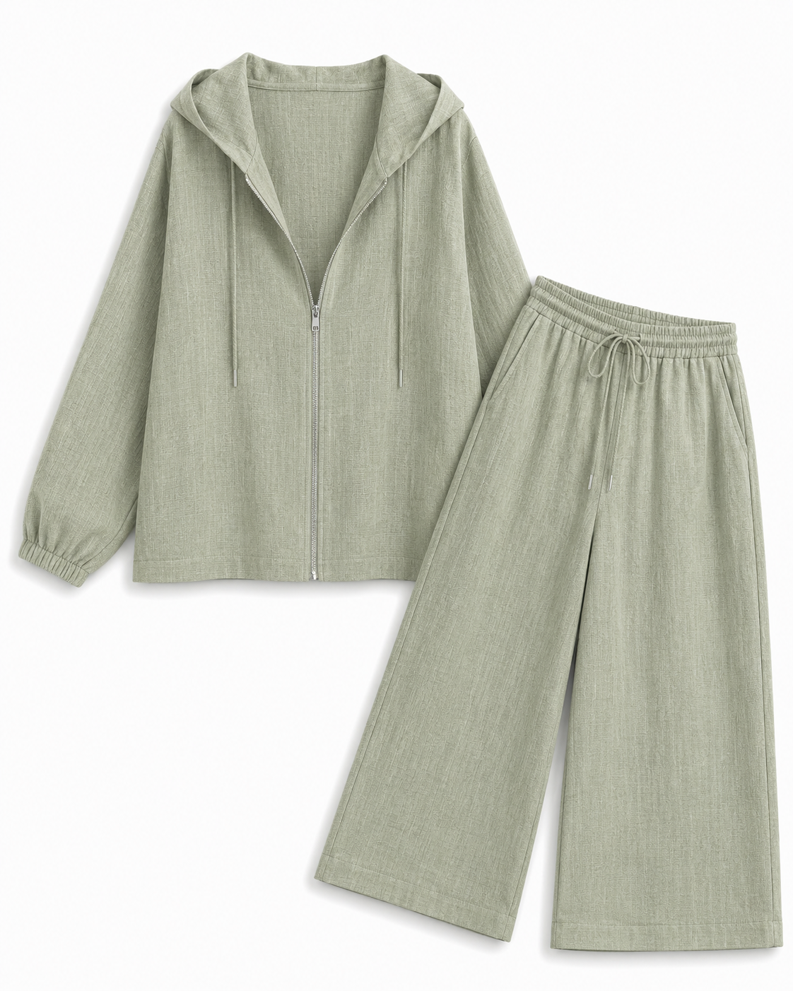 CINCO SAGE LINEN PANTS SET “W”
