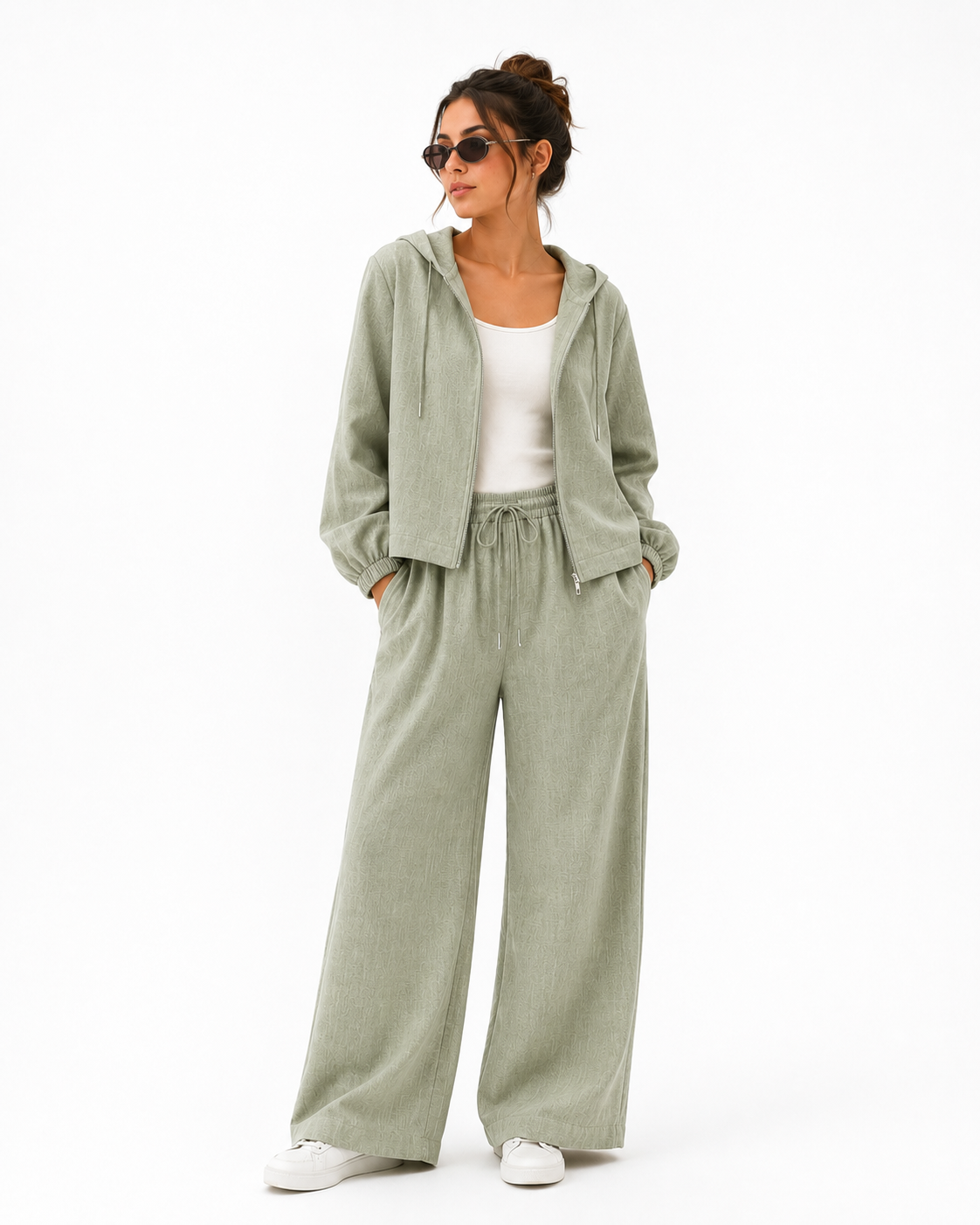 CINCO SAGE LINEN PANTS SET “W”
