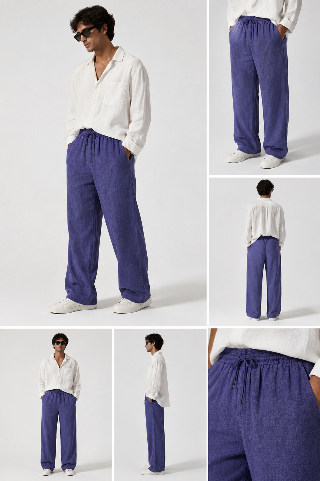 CINCO MIDNIGHT LINEN PANTS •unisex•