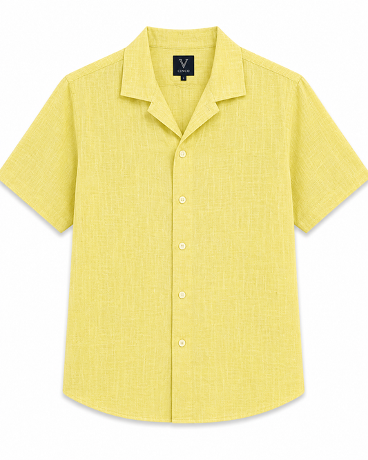 CINCO LEMON LINEN SHIRT