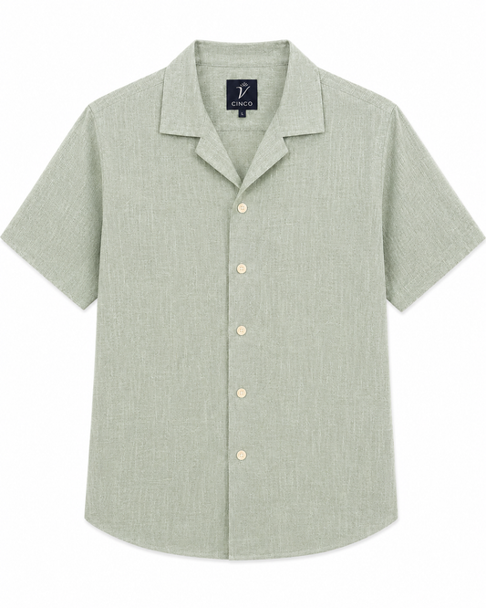 CINCO SAGE LINEN SHIRT