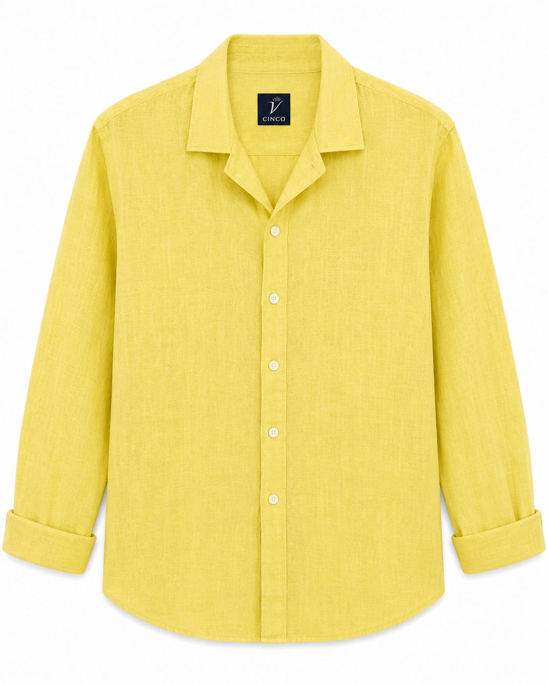 CINCO LEMON LINEN SHIRT LS