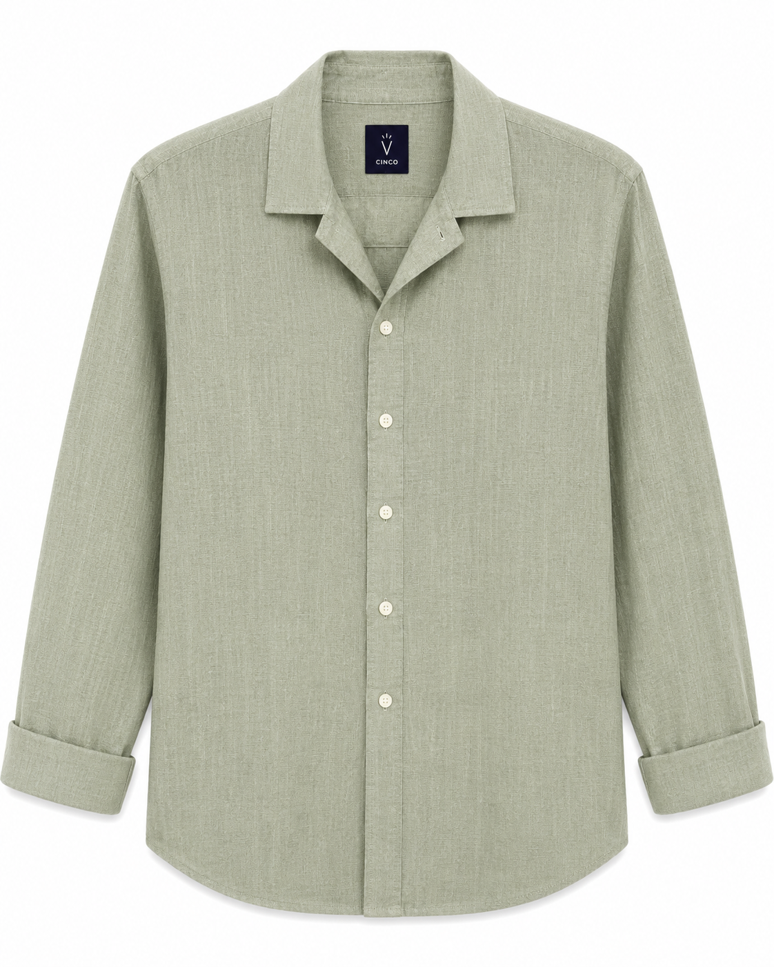 CINCO SAGE LINEN SHIRT LS