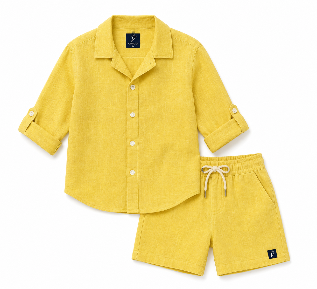 CINCO LEMON LINEN SET – KIDS