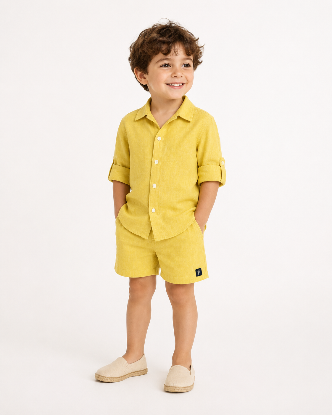 CINCO LEMON LINEN SET – KIDS