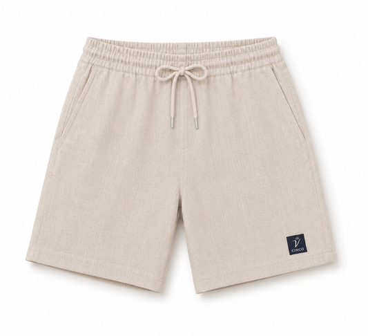 CINCO SAND LINEN SHORTS