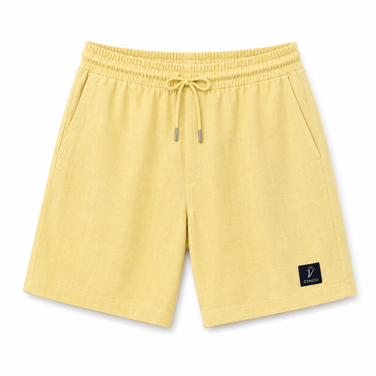 CINCO lemon LINEN SHORTS
