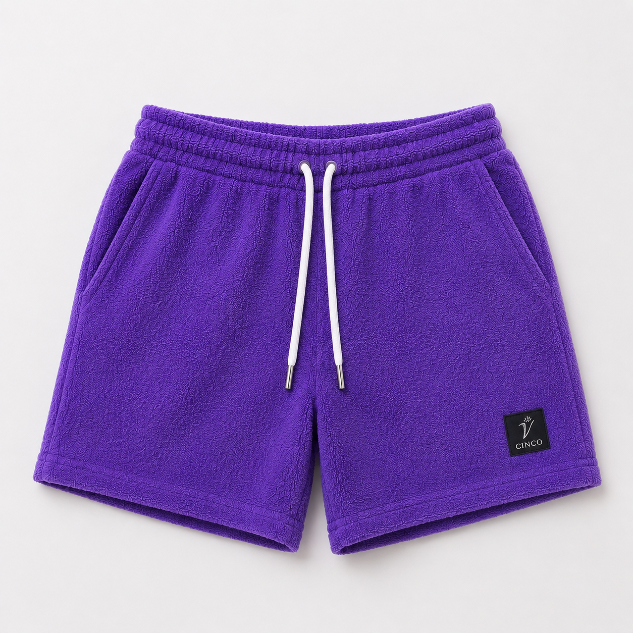 CINCO Signature Terry Shorts – بنفسجي
