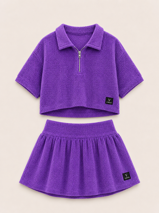 CINCO AMETHYST SKIRT SET ✨- بنفسجي