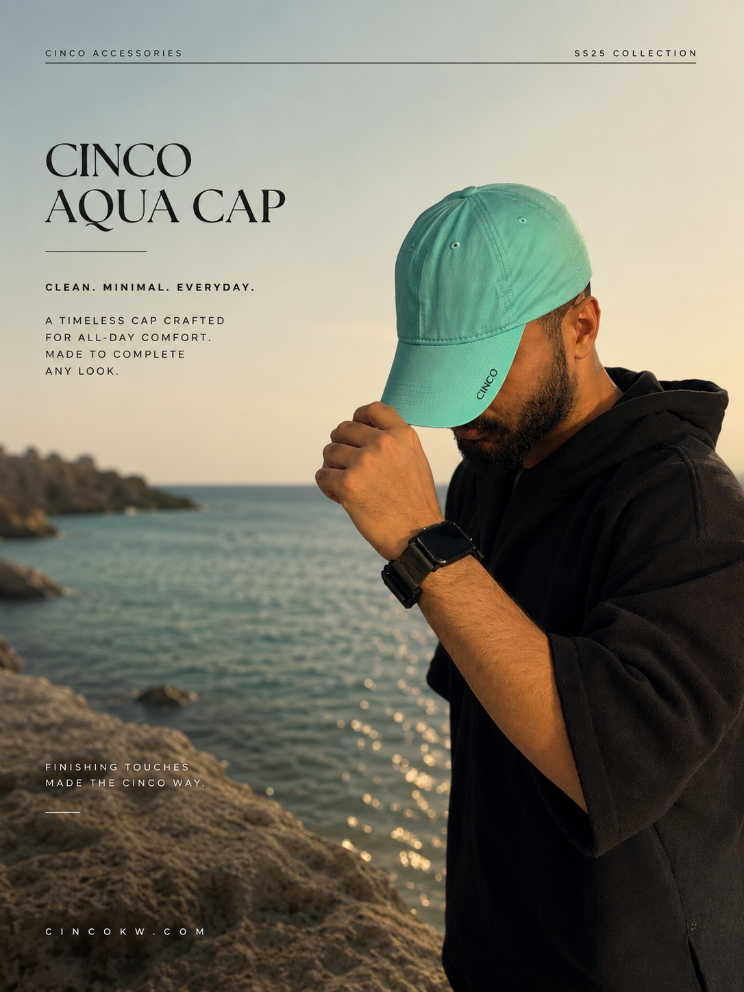 CINCO AQUA CAP 🩵