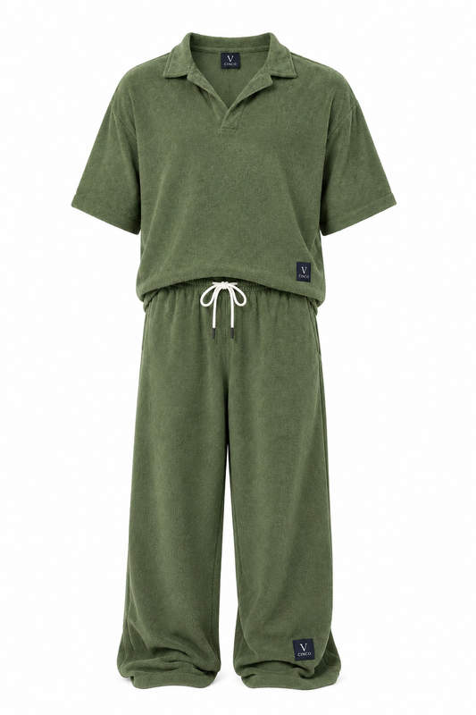 CINCO OLIVE TERRY SET