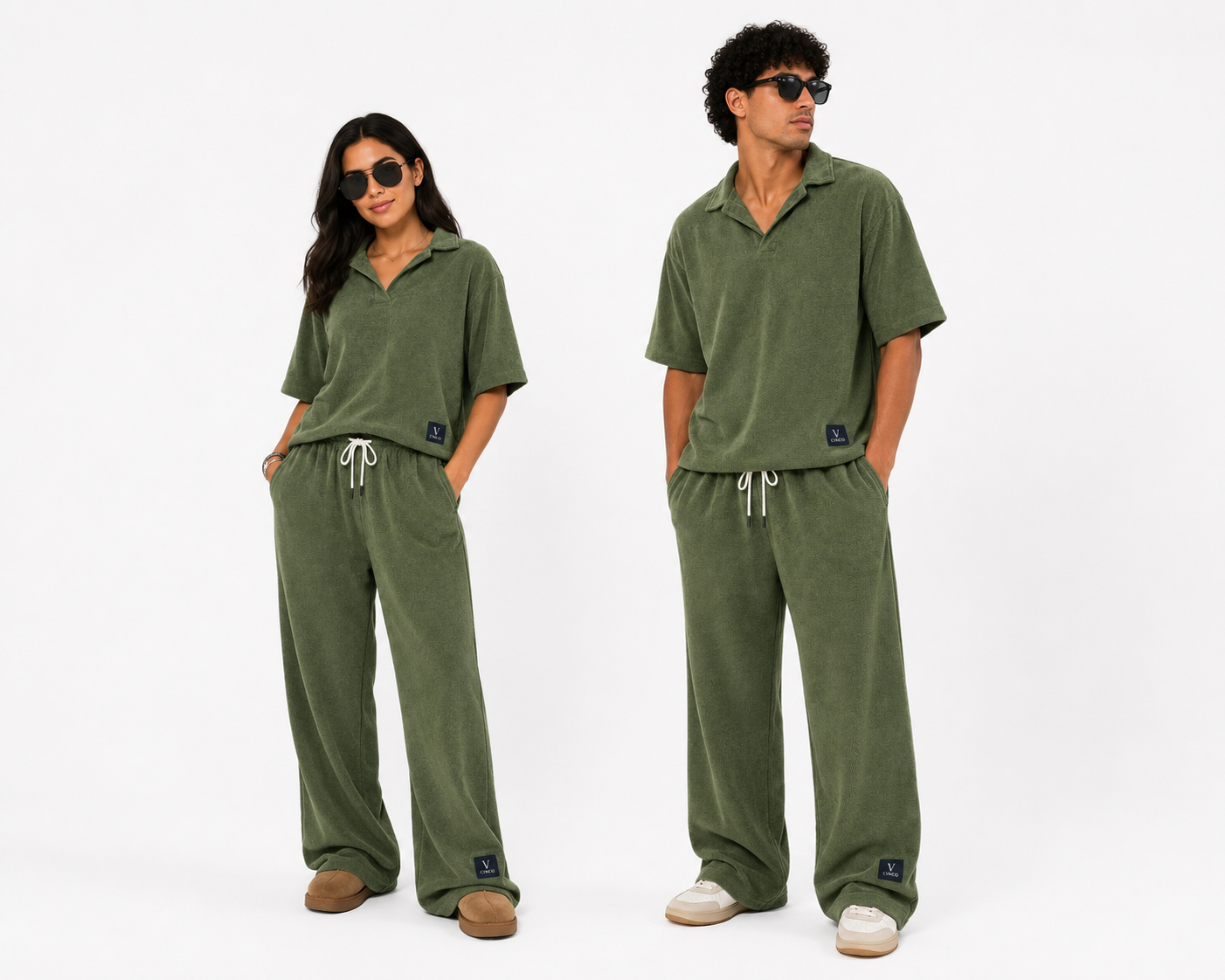CINCO OLIVE TERRY SET