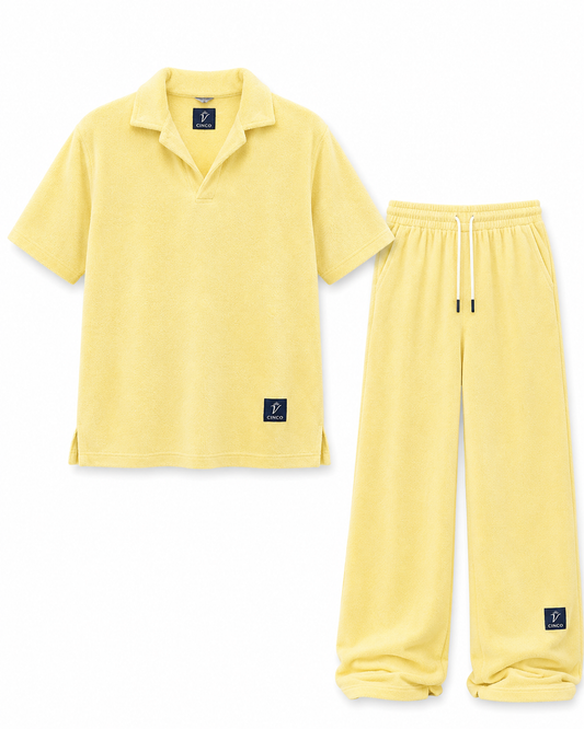 CINCO LEMON CREAM TERRY SET