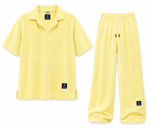 CINCO LEMON CREAM TERRY SET