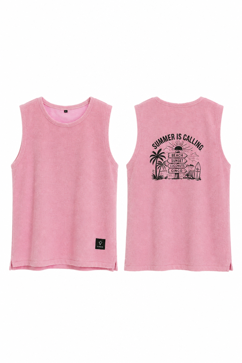 CINCO Blush Terry Tank