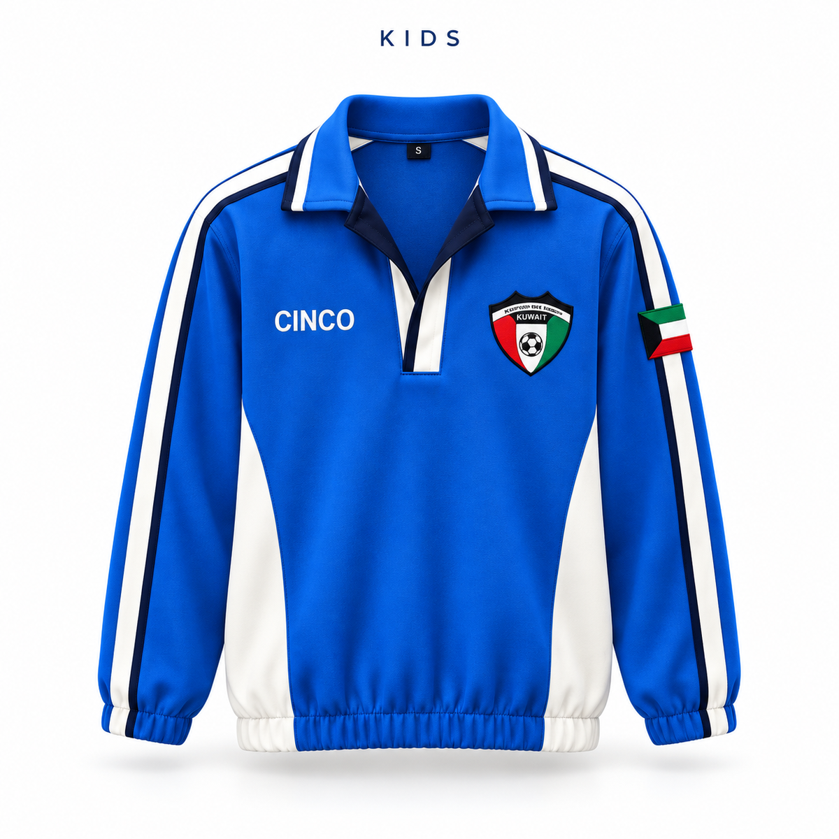 CINCO KIDS KUWAIT RETRO POLO – ROYAL BLUE