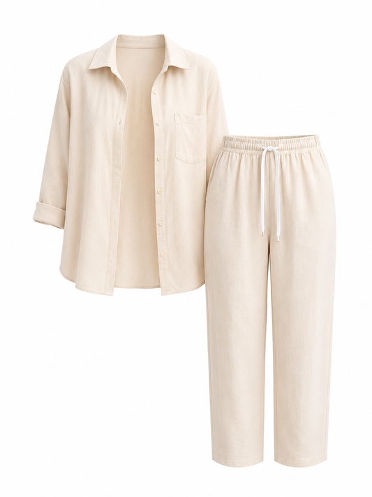 CINCO BONE LINEN SET